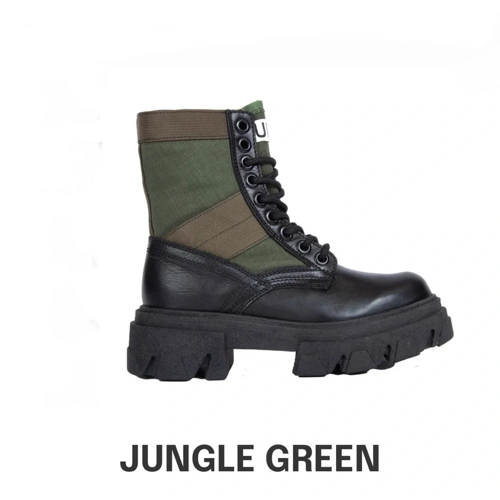 URBNKICKS JUNGLE GREEN BOOTS - Picture 5 of 6